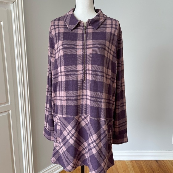 Soft Surroundings soft fleece half zip casual lounge errands work 1X - Picture 16 of 16